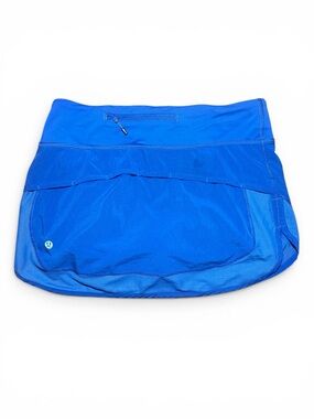 Lululemon Hotty Hot Skirt II Medium Rise Sapphire Blue Size 4 Athleisure Skort